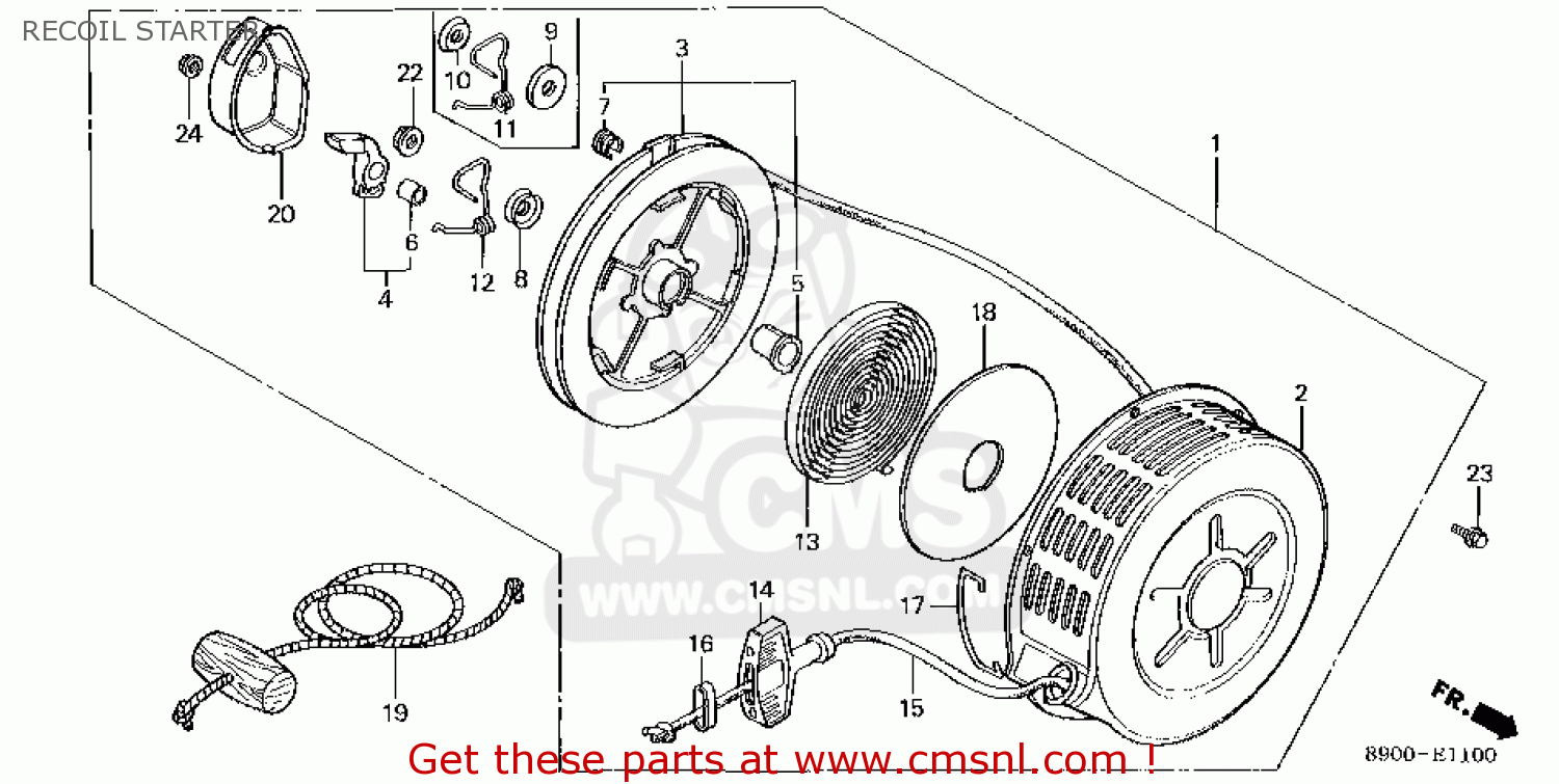 28400890030ZC: Starter Assy.*r8* Honda - buy the 28400-890-030ZC at CMSNL