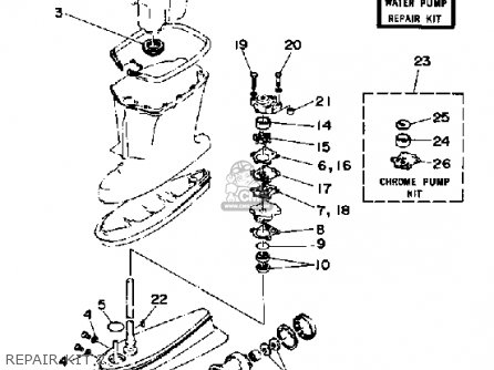 (663W0078A0) WATER PUMP REPAIR KIT (663W0078A0) WATER PUMP REPAIR KIT