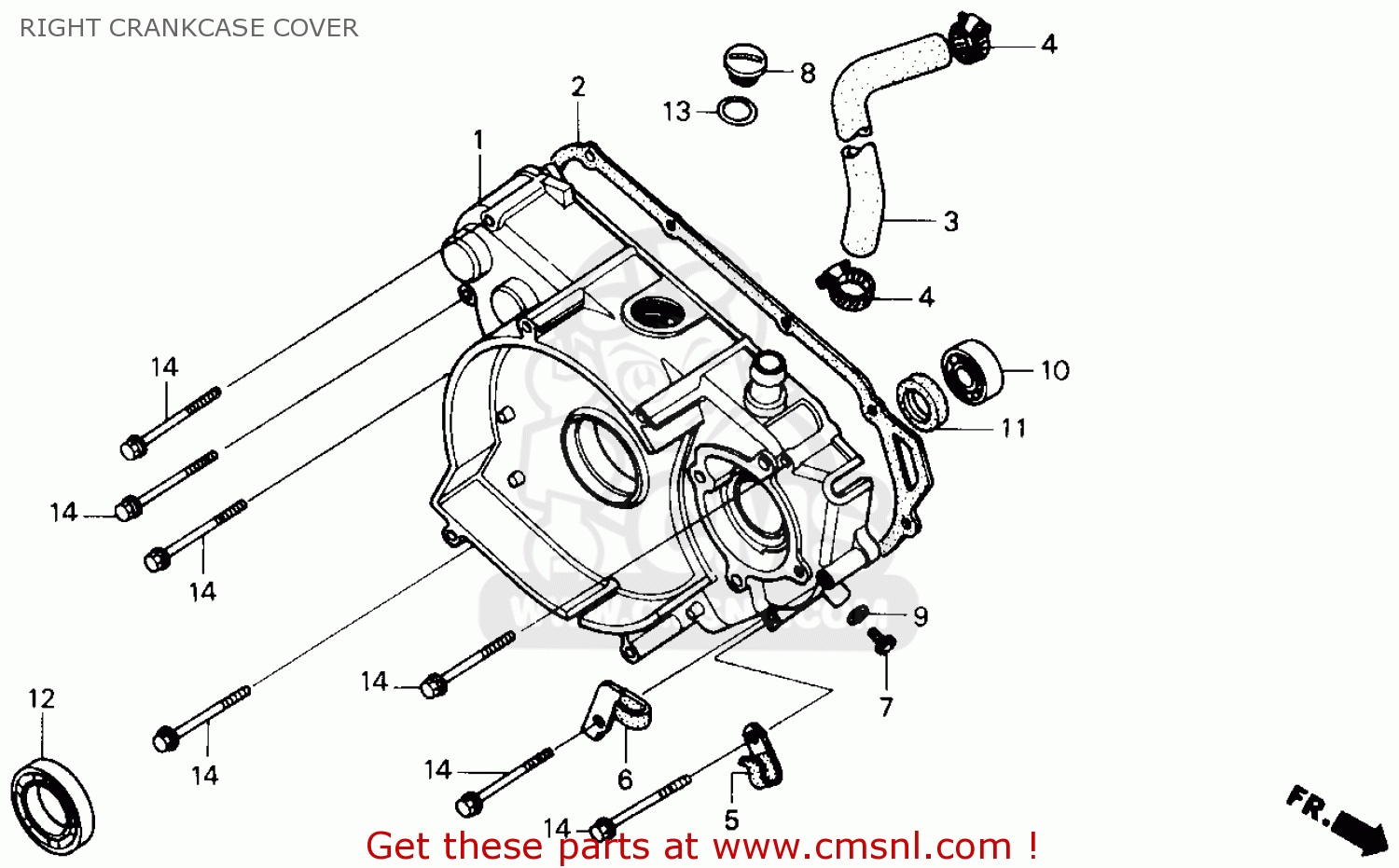 19501HE0000: Hose,water Honda - buy the 19501-HE0-000 at CMSNL