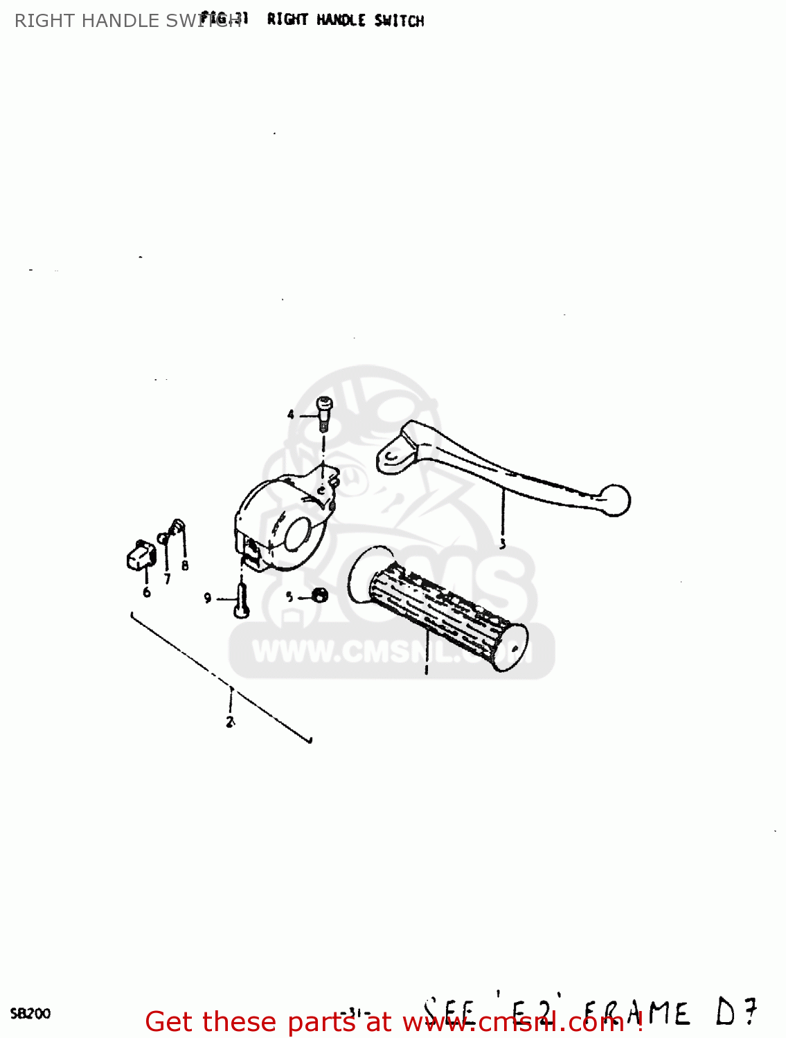 BOLT,LEVER for B100P order at CMSNL