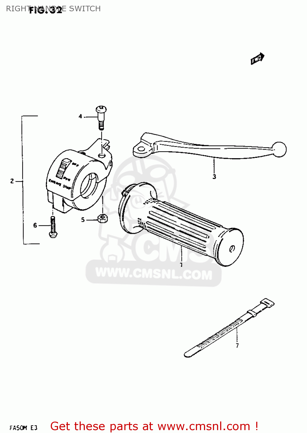 5730002210 Switch Assembly,brake Lever Suzuki buy the 5730002210 at