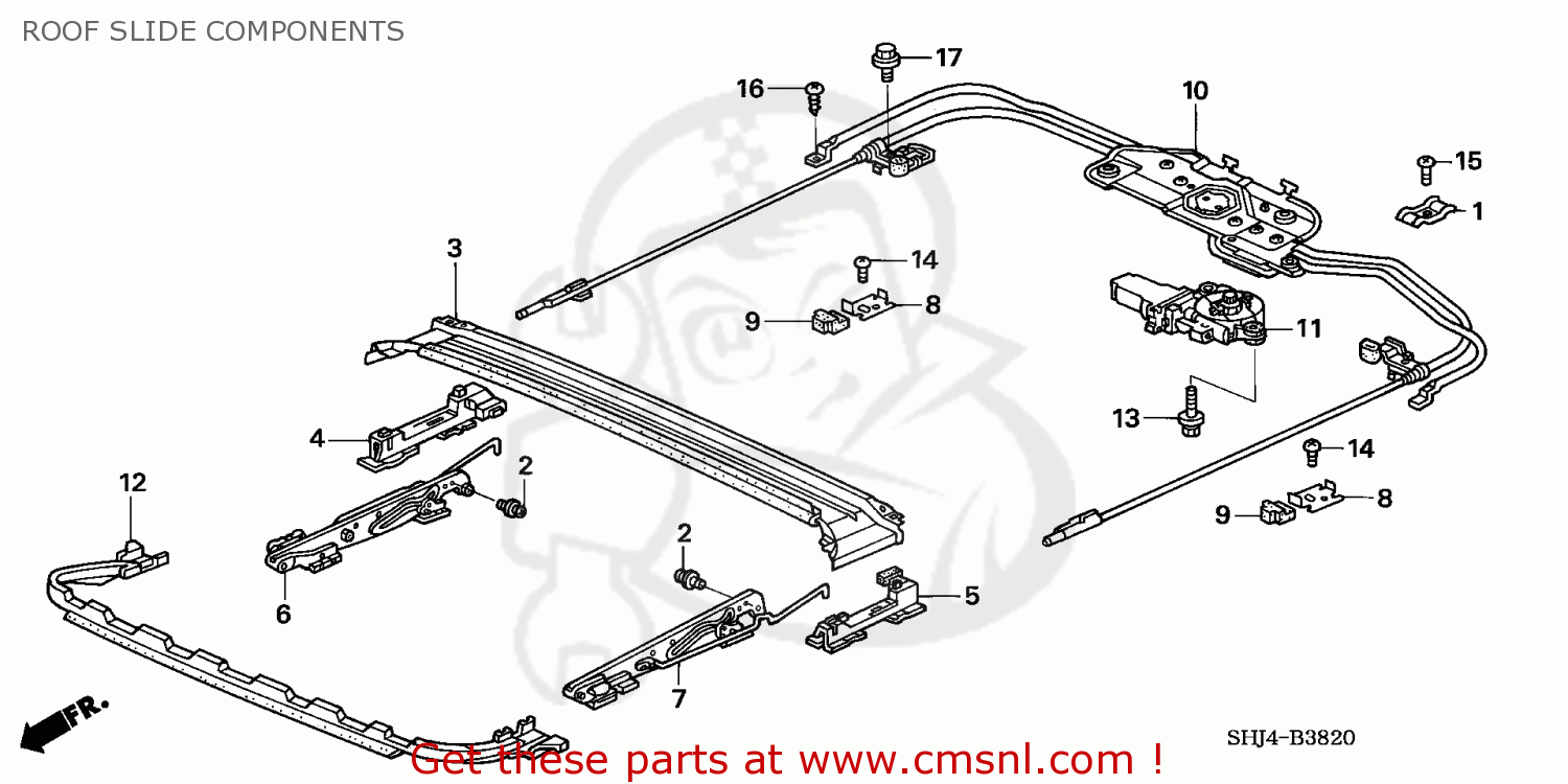 DEFLECTOR ASSY for RIDGELINE 2006 (6) 4DR RTL SUNROOF (KA) - order at CMSNL