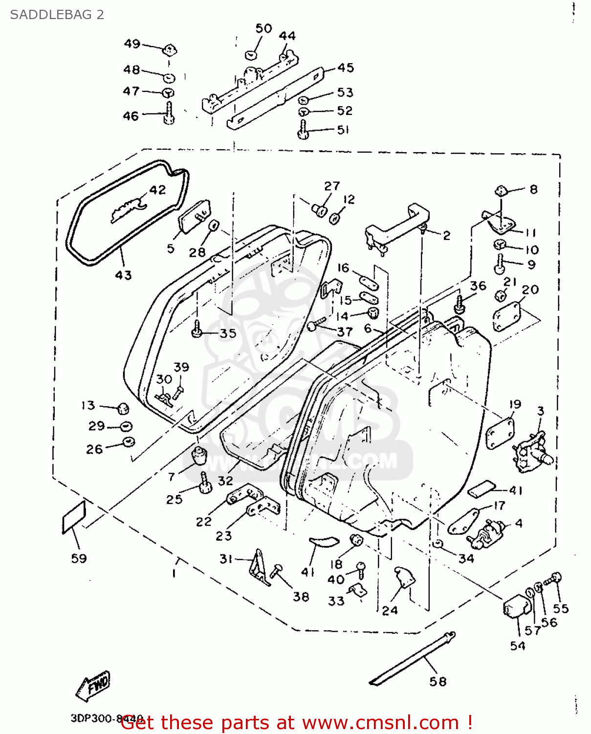 3DPY2844000X Saddlebag Comp, 2 Yamaha buy the 3DPY2844000X at CMSNL