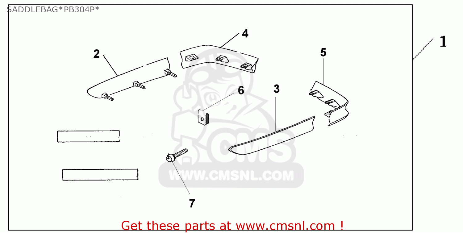 08F66MCA830 Saddlebag*pb304p* Honda buy the 08F66MCA830 at CMSNL