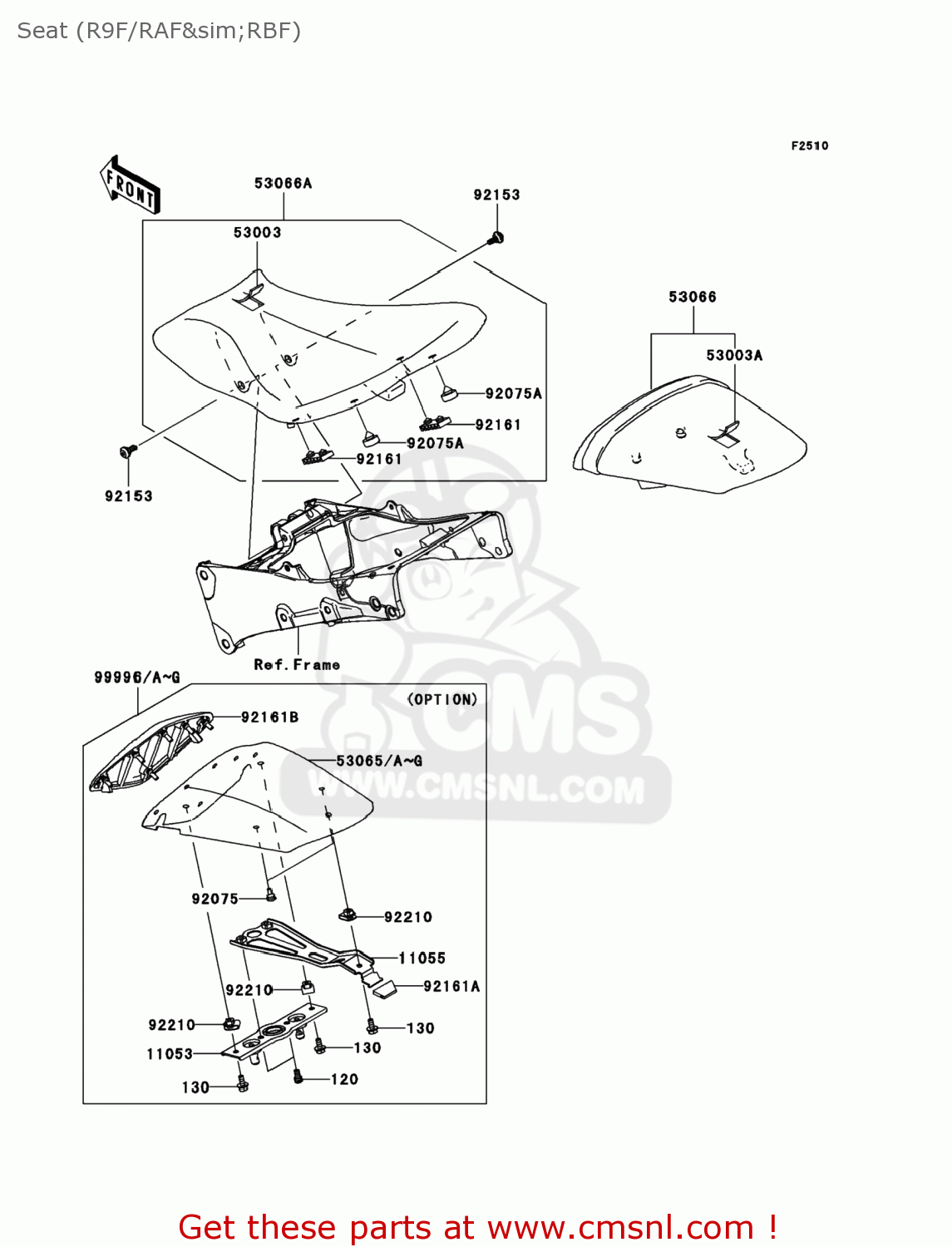 999961361723 Seat Cowl Kit Cpb Kawasaki buy the 999961361723 at CMSNL