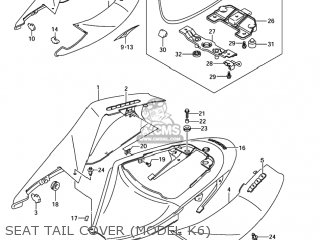 Cover, Seat Tail Ctr(red) photo