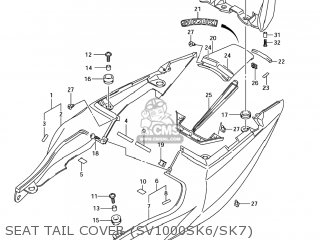 Cover, Seat Tail, L(gray) photo