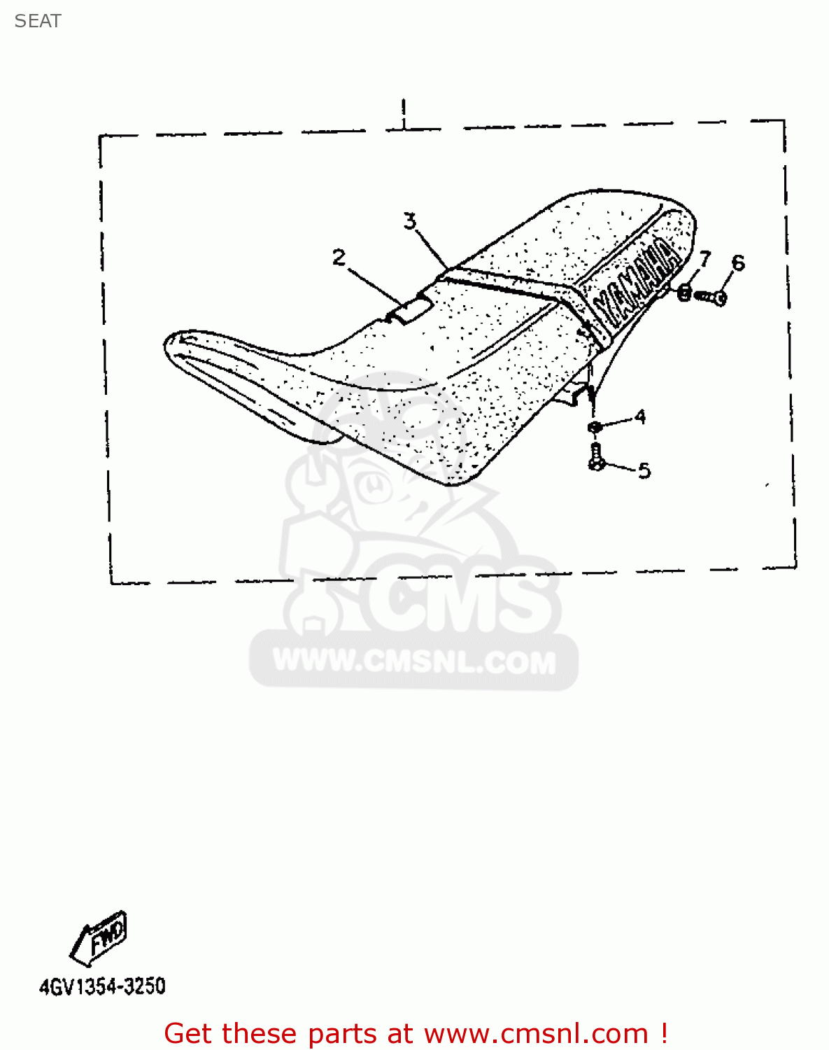 4GVF473120: Cover Seat Yamaha - buy the 4GV-F4731-20 at CMSNL