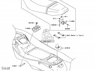 (530663707333) SEAT-ASSY,GRAY/WHITE (530663707333) SEAT-ASSY,GRAY/WHITE