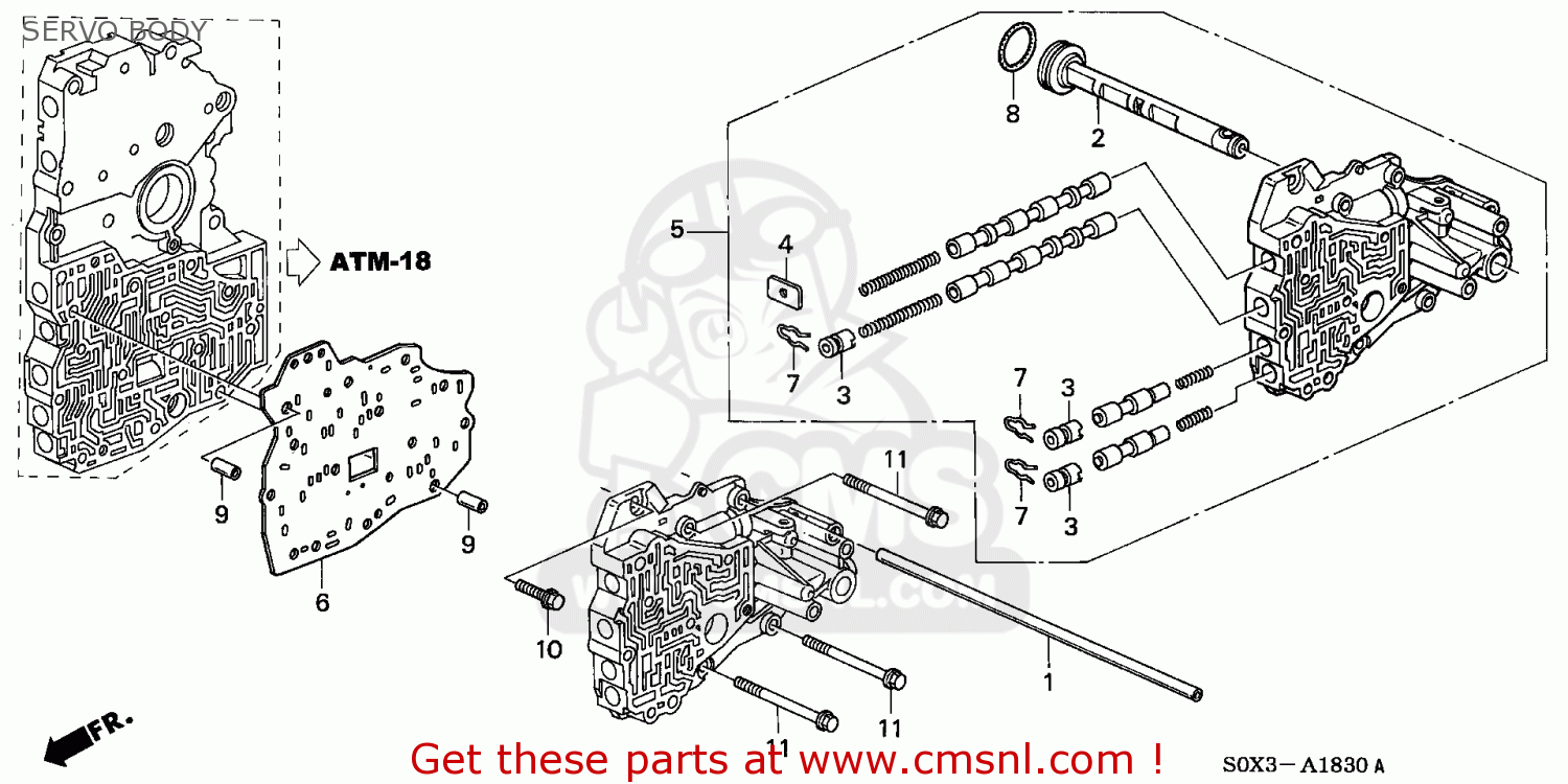 24271P7W000 Shaft,shift Fork Honda buy the 24271P7W000 at CMSNL