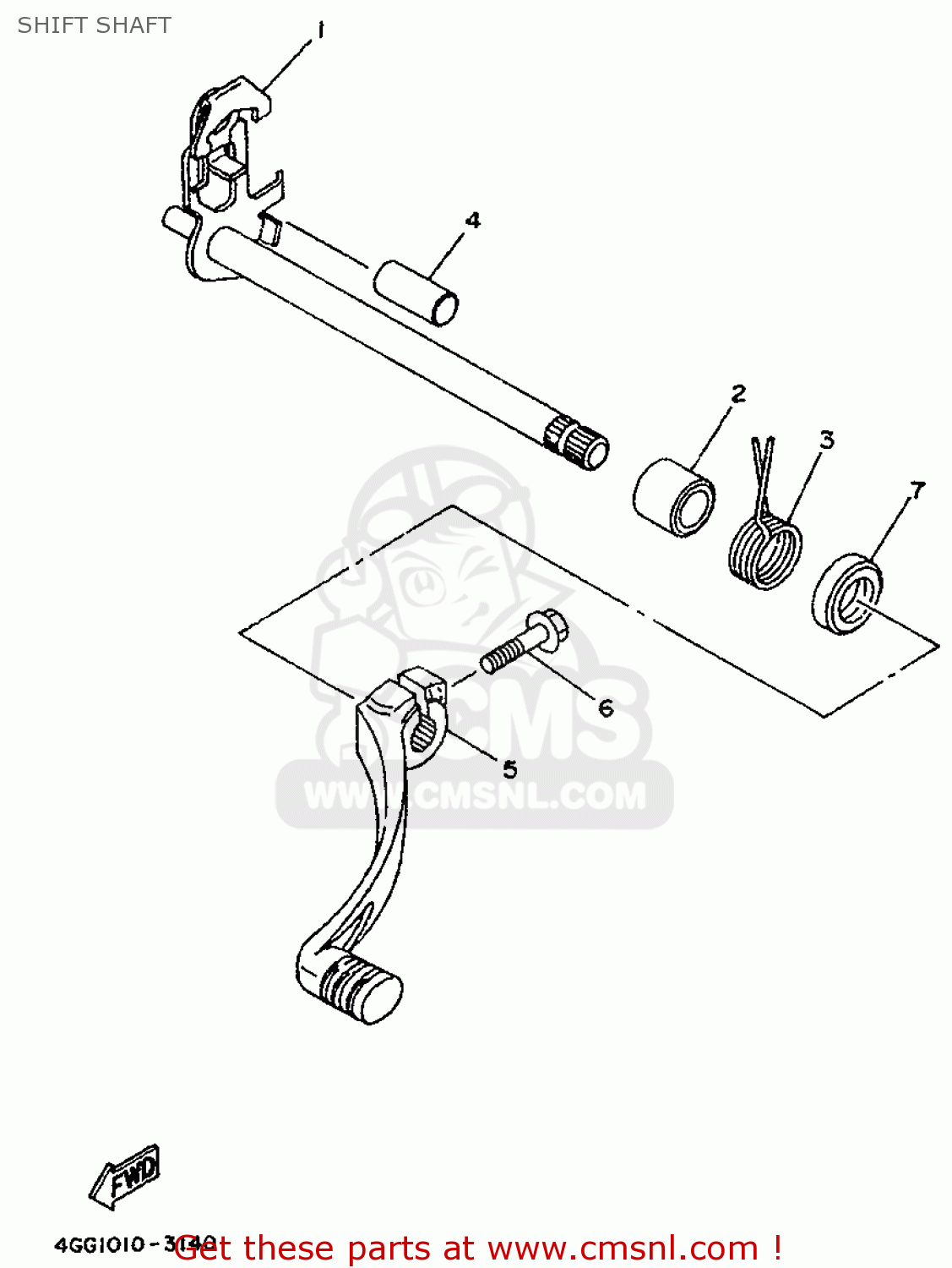 38V1811100 Pedal, Shift Yamaha buy the 38V1811100 at CMSNL