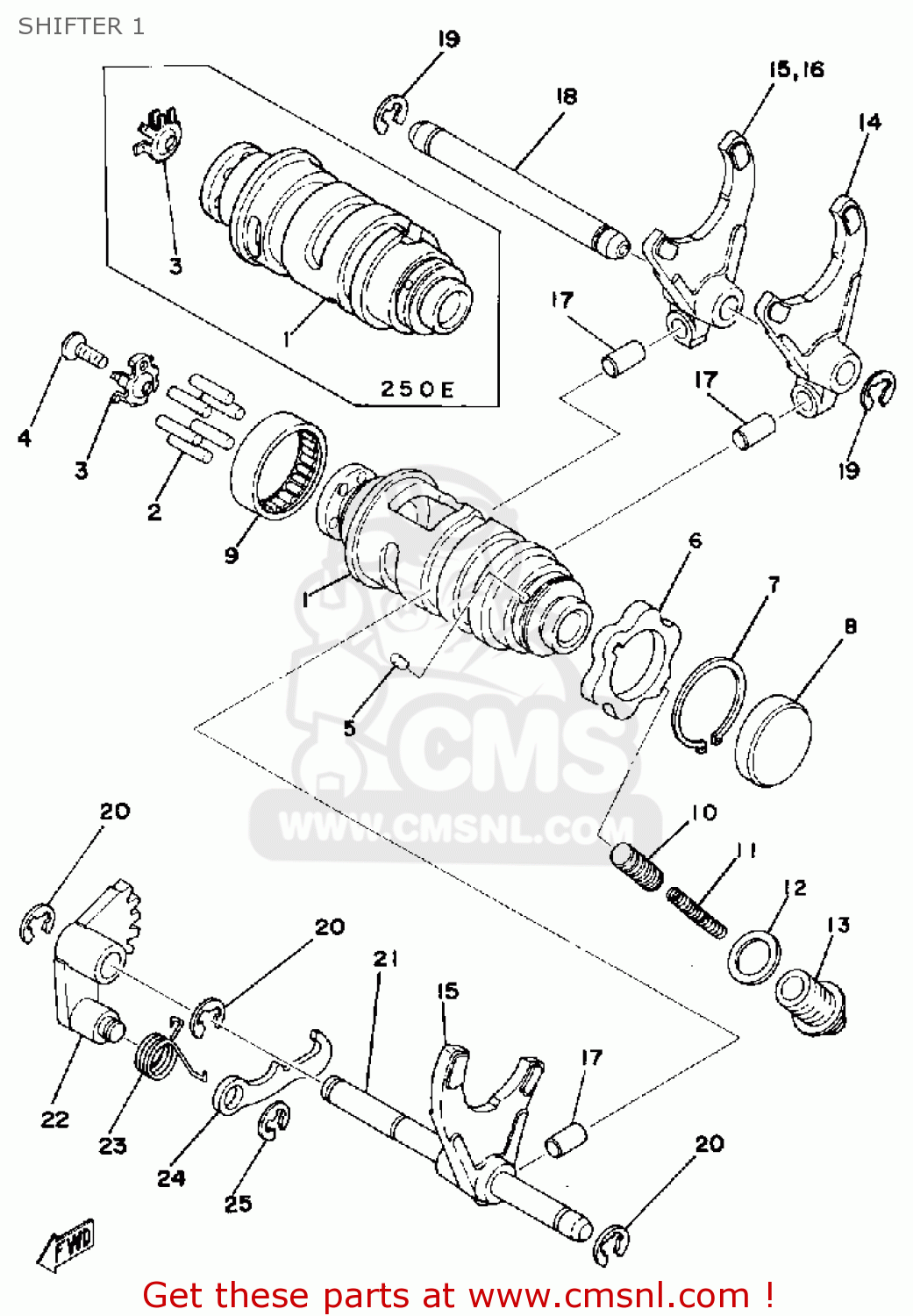 1M11853100 Bar, Shift Fork Guide Yamaha buy the 1M11853100 at CMSNL