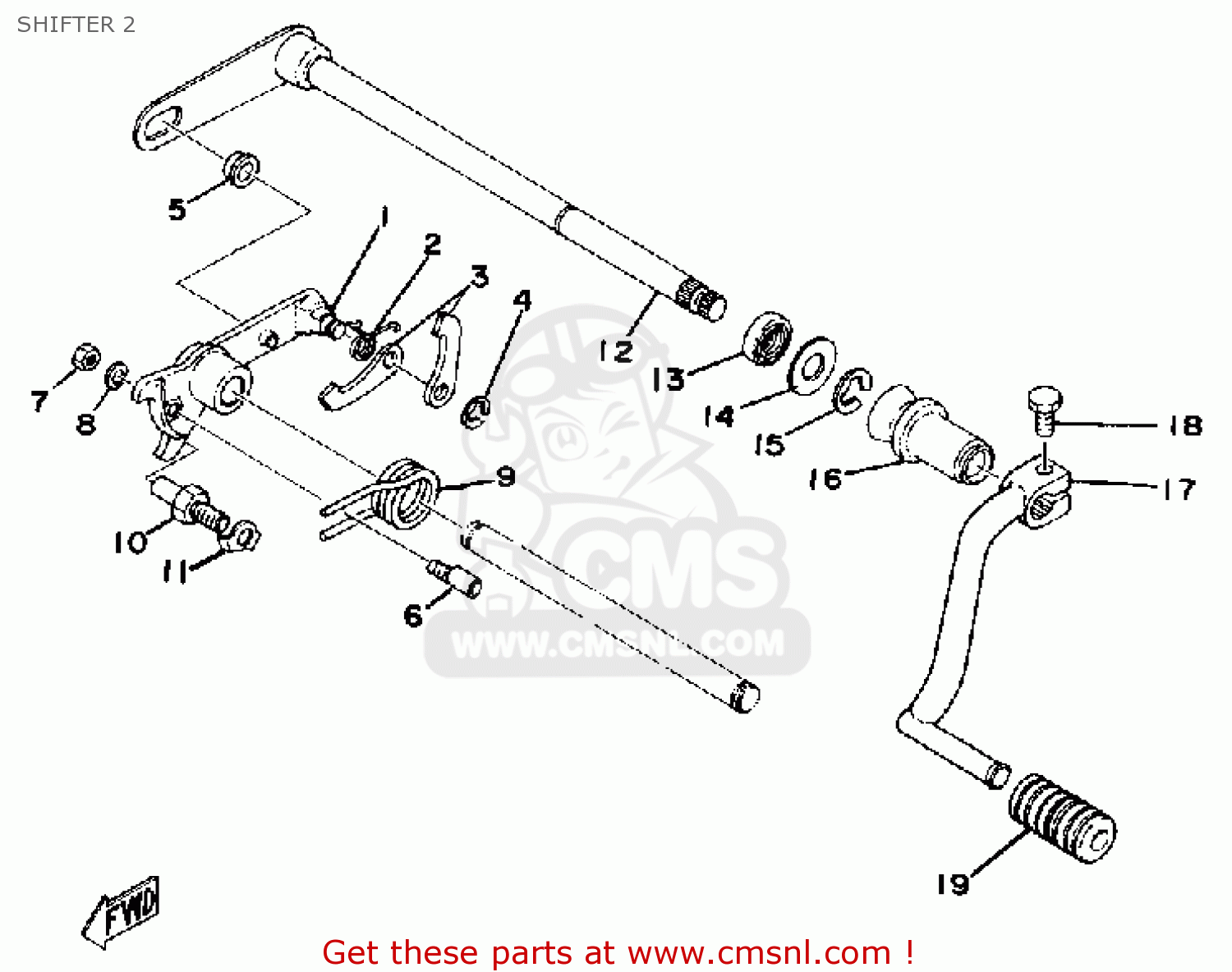 2L11811101 Pedal, Shift Yamaha buy the 2L11811101 at CMSNL