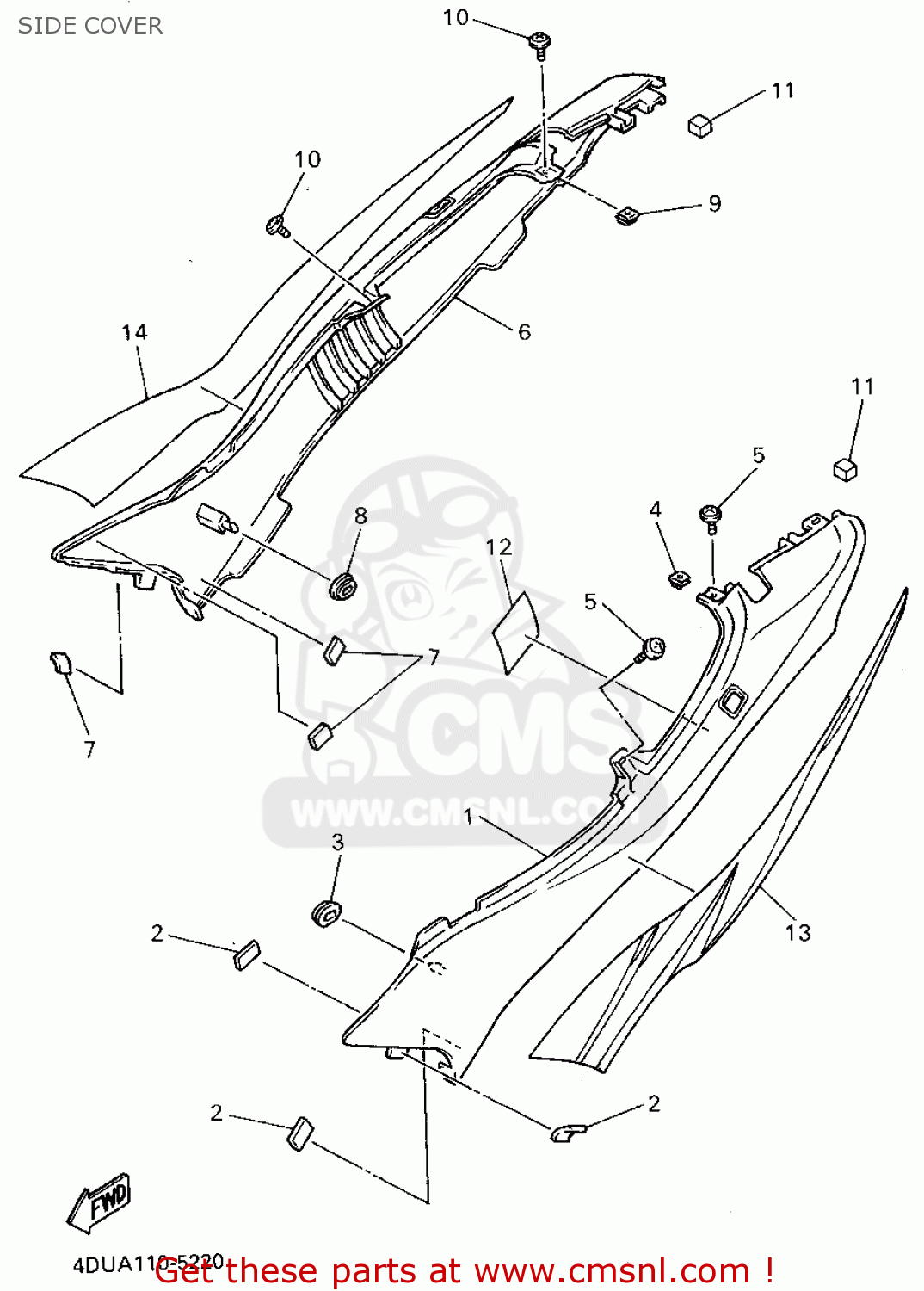 4du2173f10 Graphic 2 For Bl2 Color Info Bl2 Black 2 004b Yamaha Buy The 4du 2173f 10 At Cmsnl