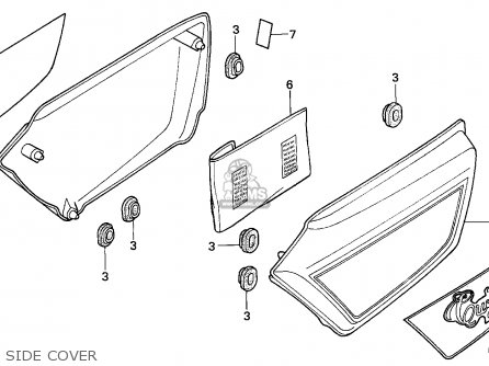 (8364P-KC2-770ZB) COVER,L *PB117CU* (8364P-KC2-770ZB) COVER,L *PB117CU*