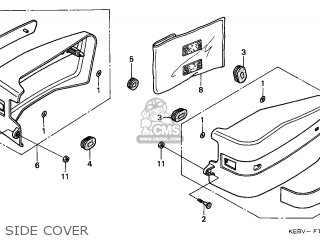 (83700-KR3-871ZB) COVER SET L SIDE NH1 (83700-KR3-871ZB) COVER SET L SIDE NH1