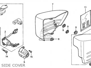 Honda shadow best sale 1100 side cover