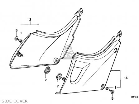 (83700-MY5-860ZA) COVER,L.S*NH312M* (83700-MY5-860ZA) COVER,L.S*NH312M*
