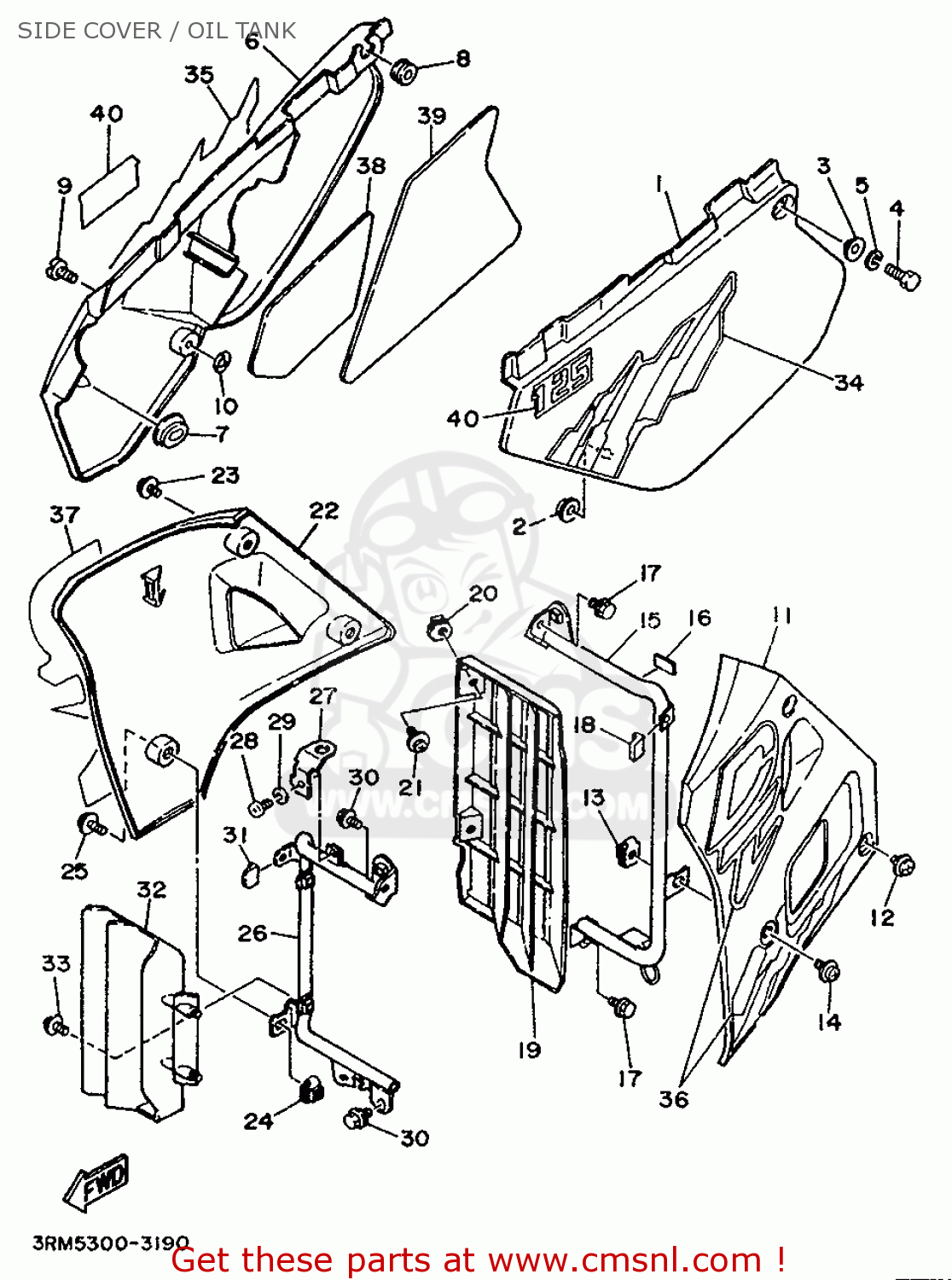 3RM2174L20: Graphic Set 2 Yamaha - buy the 3RM-2174L-20-00 at CMSNL