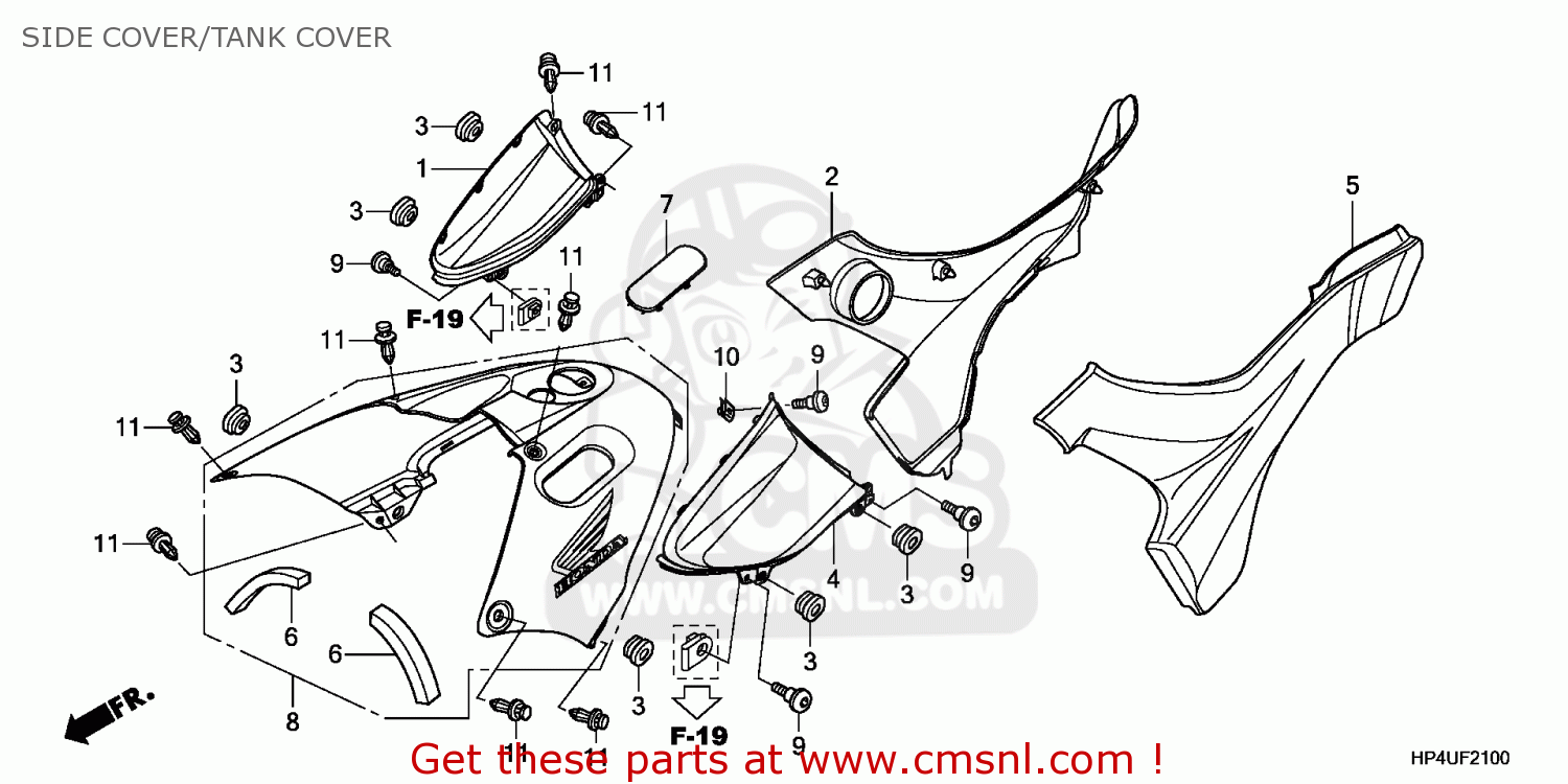 Honda COVER,R S*YRA02L* 83550HP5621ZA Honda COVER,R S*YRA02L* 83550HP5621ZA