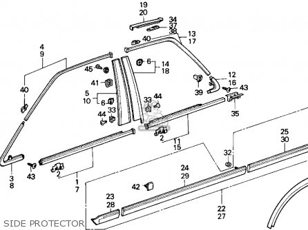 72460SE3003: Mldg Assy L,fr Dr Honda - buy the 72460-SE3-003 at CMSNL