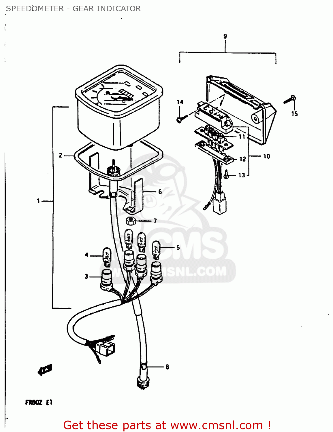 3491006034: Cable Assembly,speedometer Suzuki - buy the 34910-06034 at ...