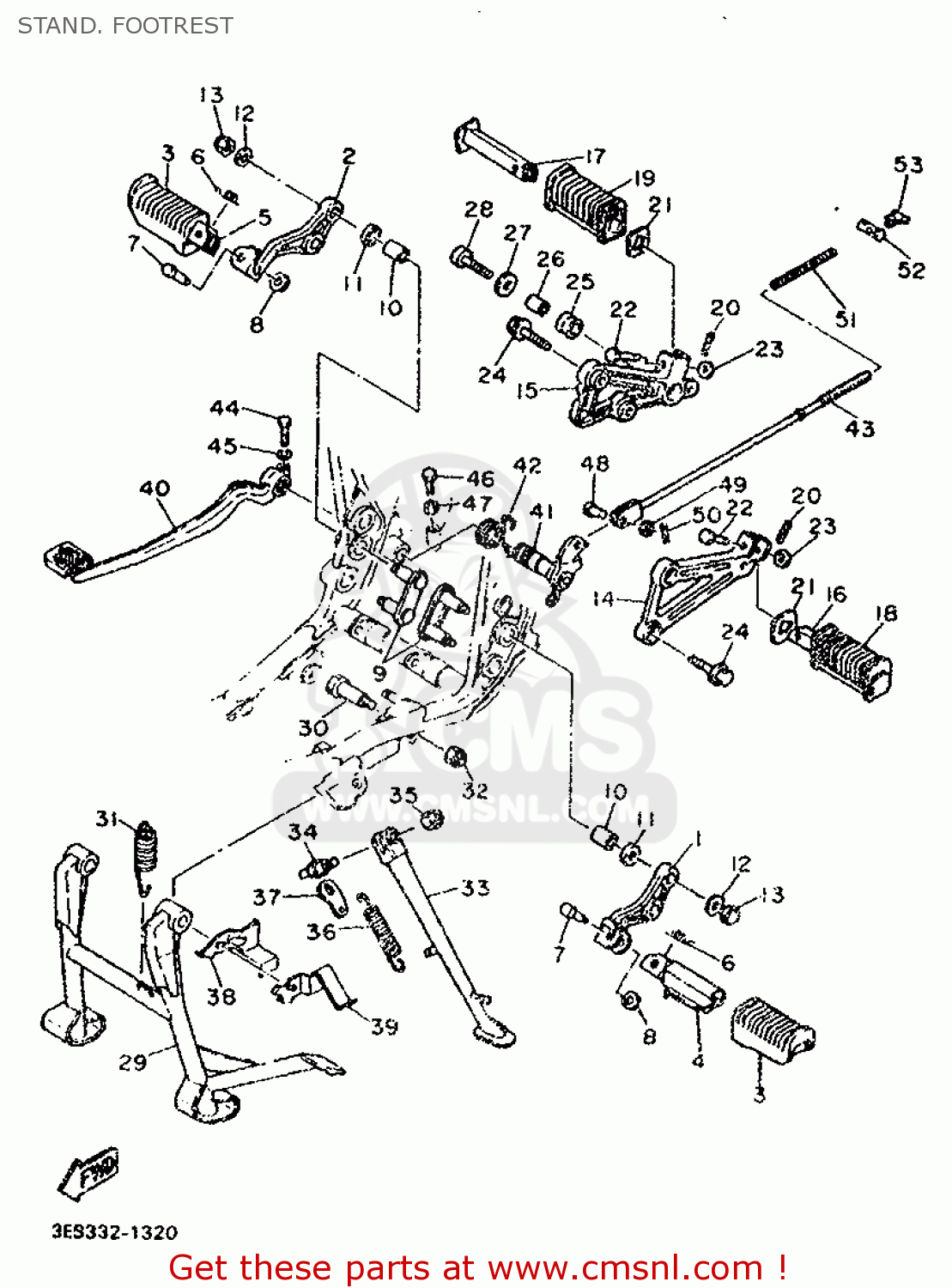 2J42733401: Hook, Side Stand Yamaha - buy the 2J4-27334-01 at CMSNL