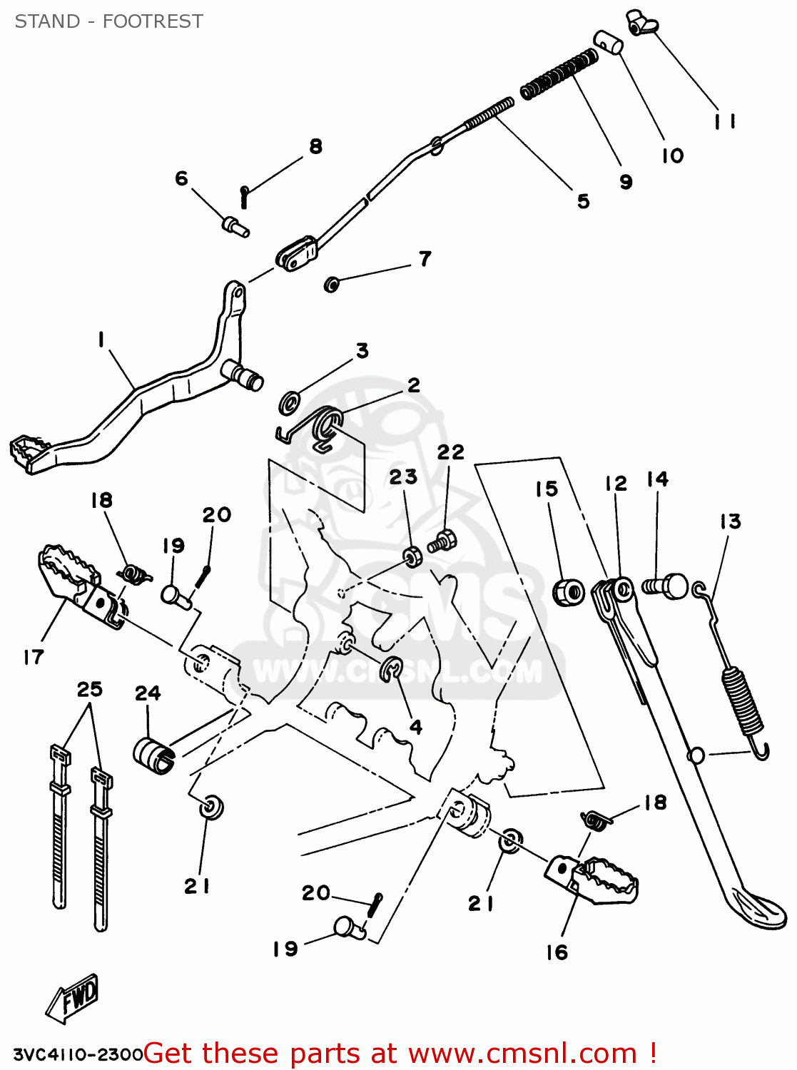 917010803909: Pin, Clevis Yamaha - buy the 91701-08039-09 at CMSNL