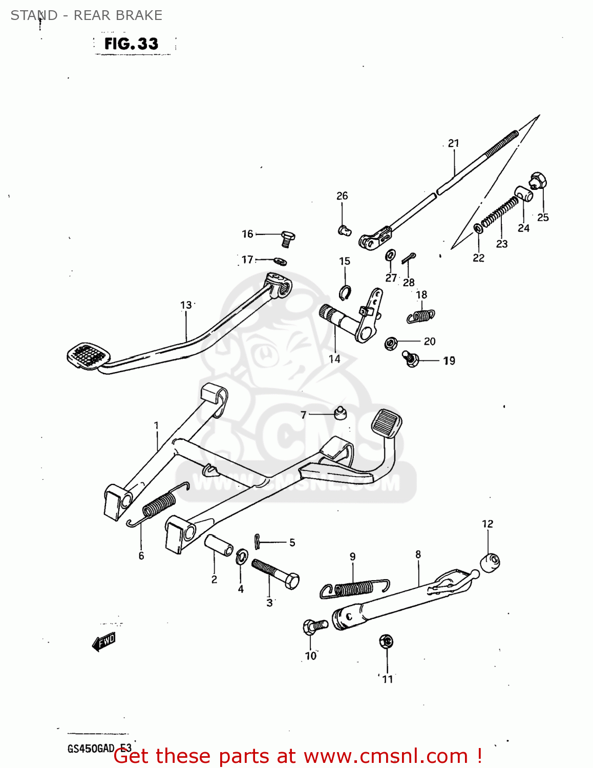 4210044500: Stand,center Suzuki - Buy The 42100-44500 At Cmsnl