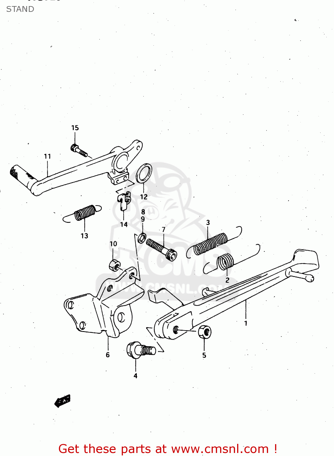 4311122D01: Pedal, Brake Suzuki - buy the 43111-22D01 at CMSNL