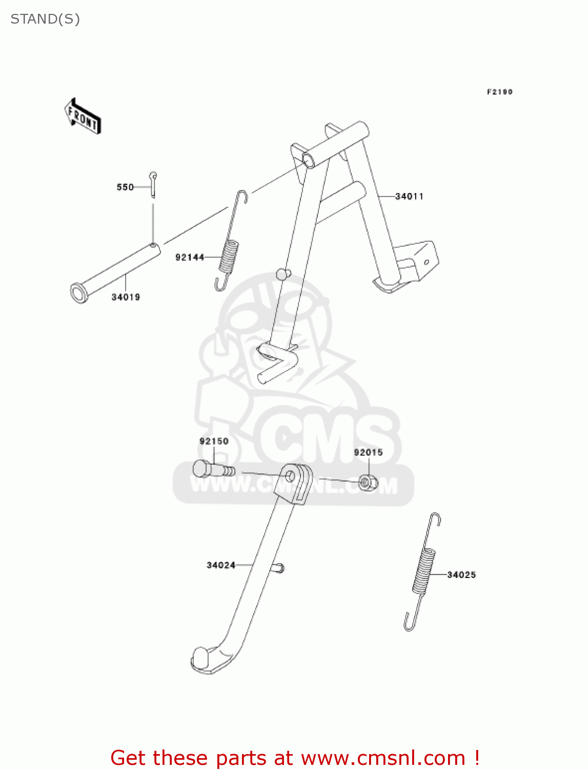 340191054 Shaftstand,cnt Kawasaki buy the 340191054 at CMSNL