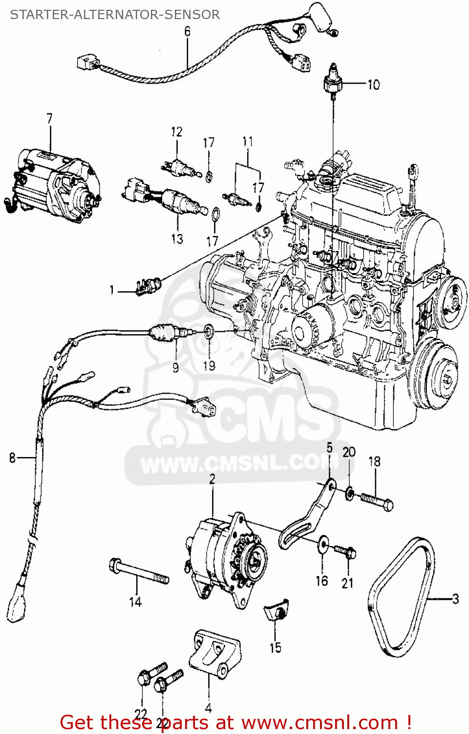 31200PC2661 Motor Starter Honda buy the 31200PC2661 at CMSNL
