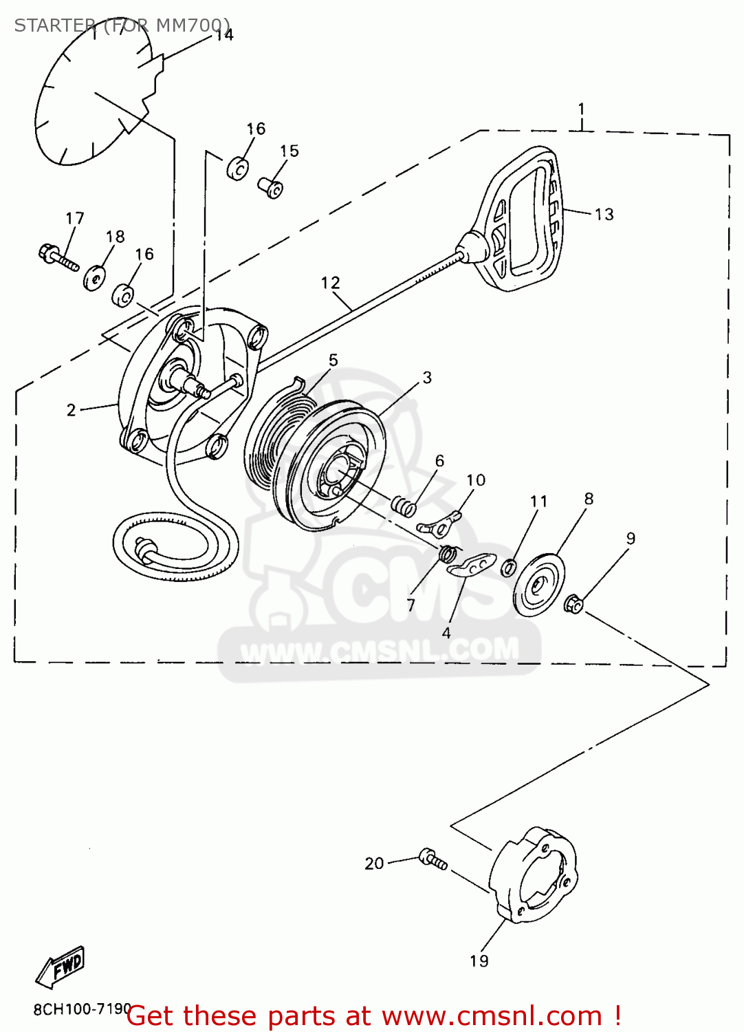 8CH1573900 Washer, Thrust Yamaha buy the 8CH1573900 at CMSNL