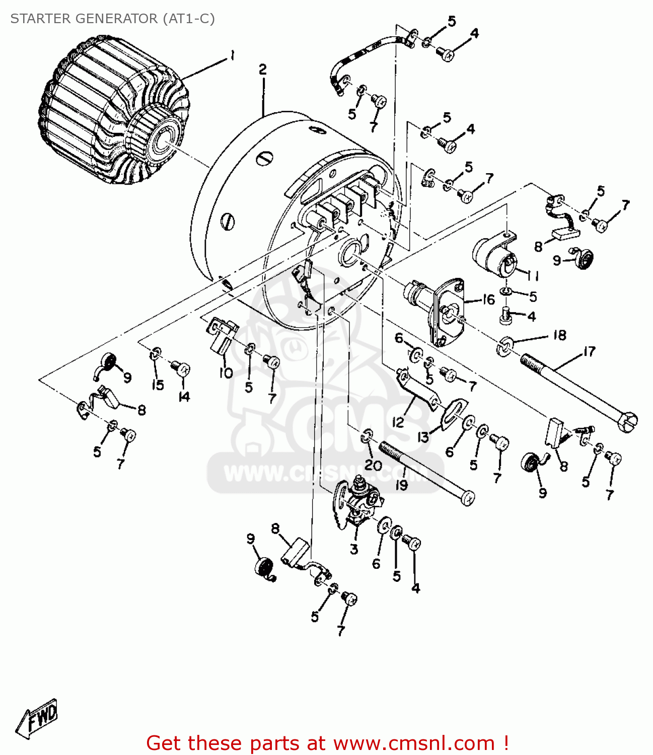 2618111010 Stator Assembly Yamaha buy the 2618111010 at CMSNL
