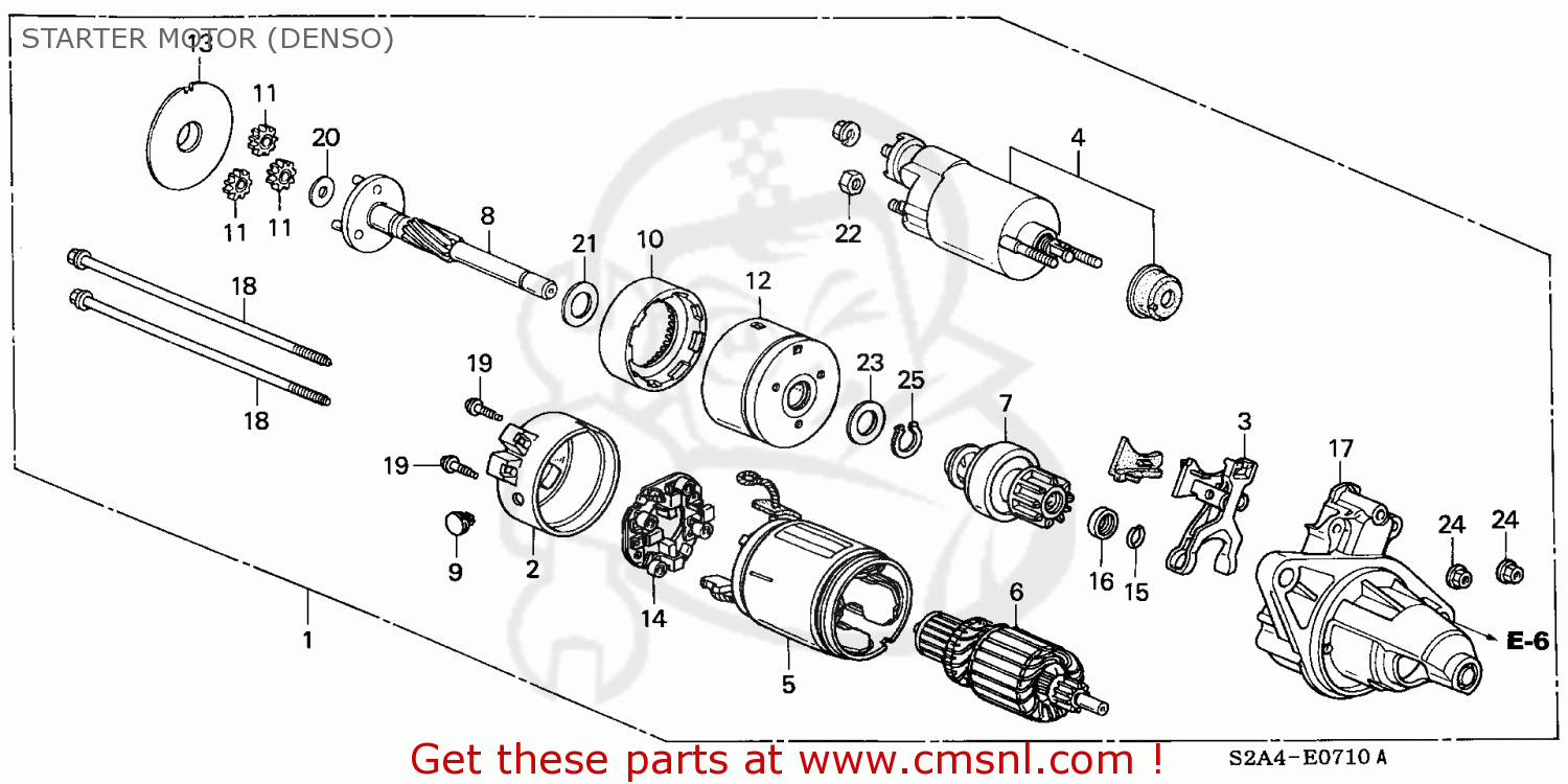 MOTOR ASSY,STARTE for S2000 2000 (Y) 2DR S2000 (KA) - order at CMSNL