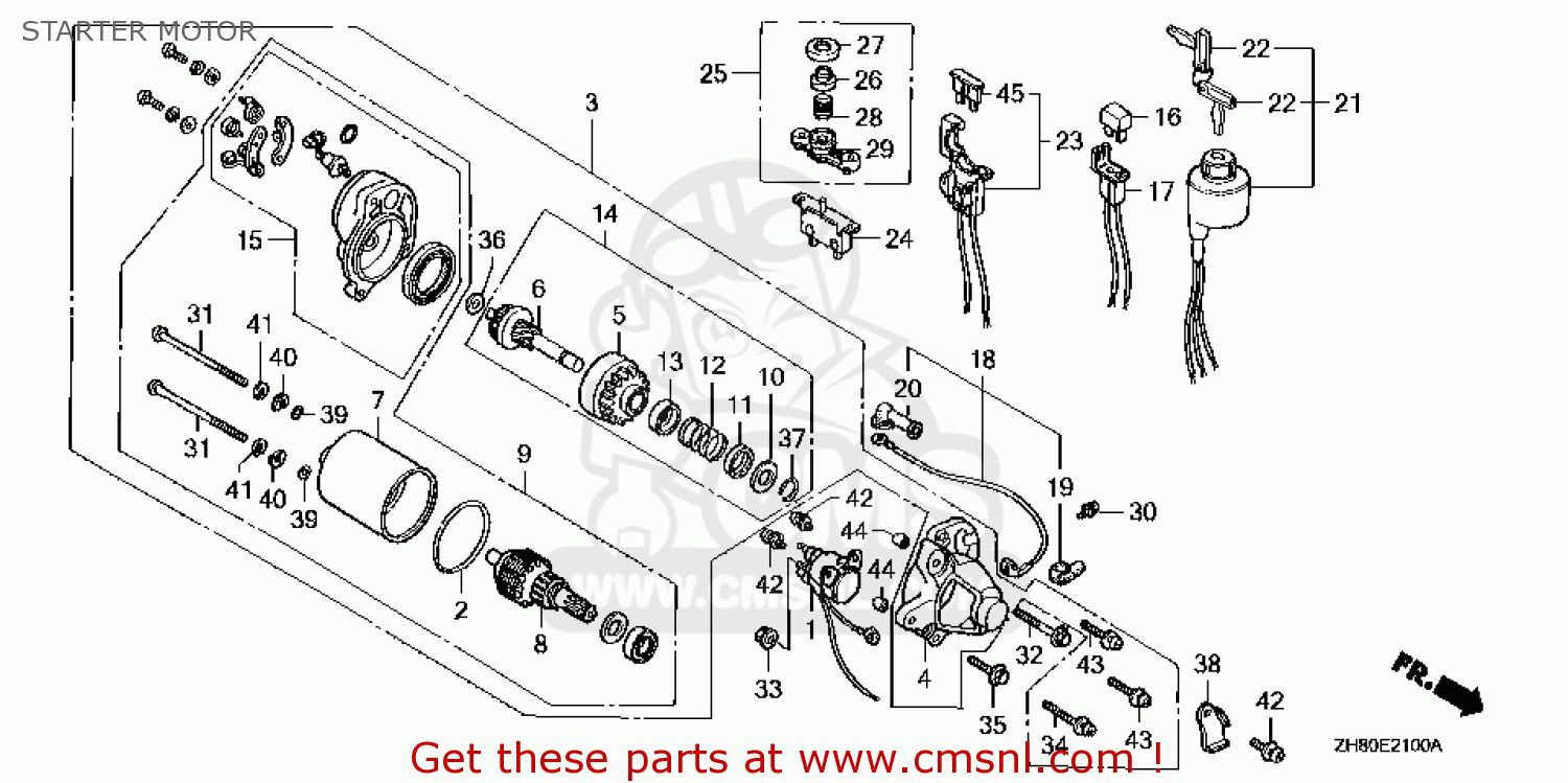 31220ZE1722: Motor Only Honda - buy the 31220-ZE1-722 at CMSNL