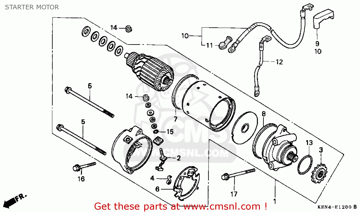 32410KEB900 Cable,start Motor Honda buy the 32410KEB900 at CMSNL