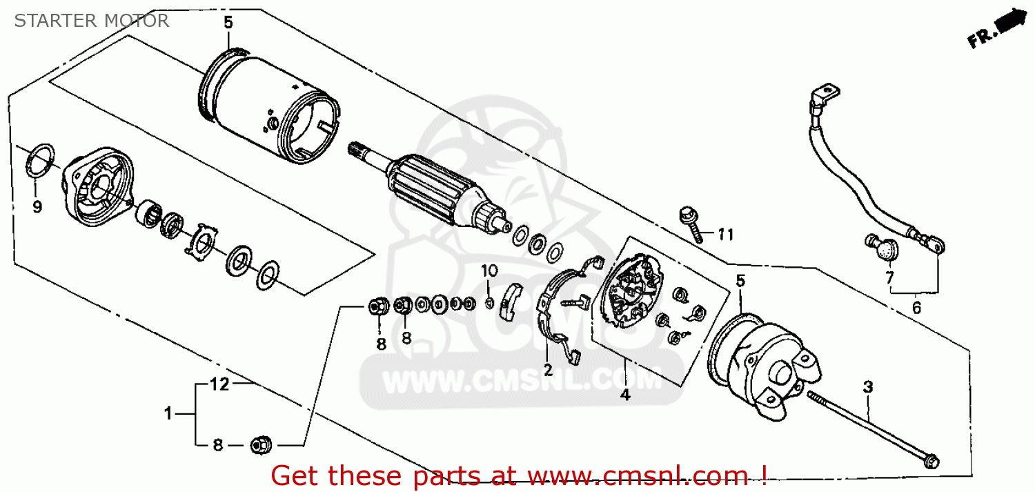 CABLE,STARTER MOT for VT750C2 2001 (1) ENGLAND - order at CMSNL