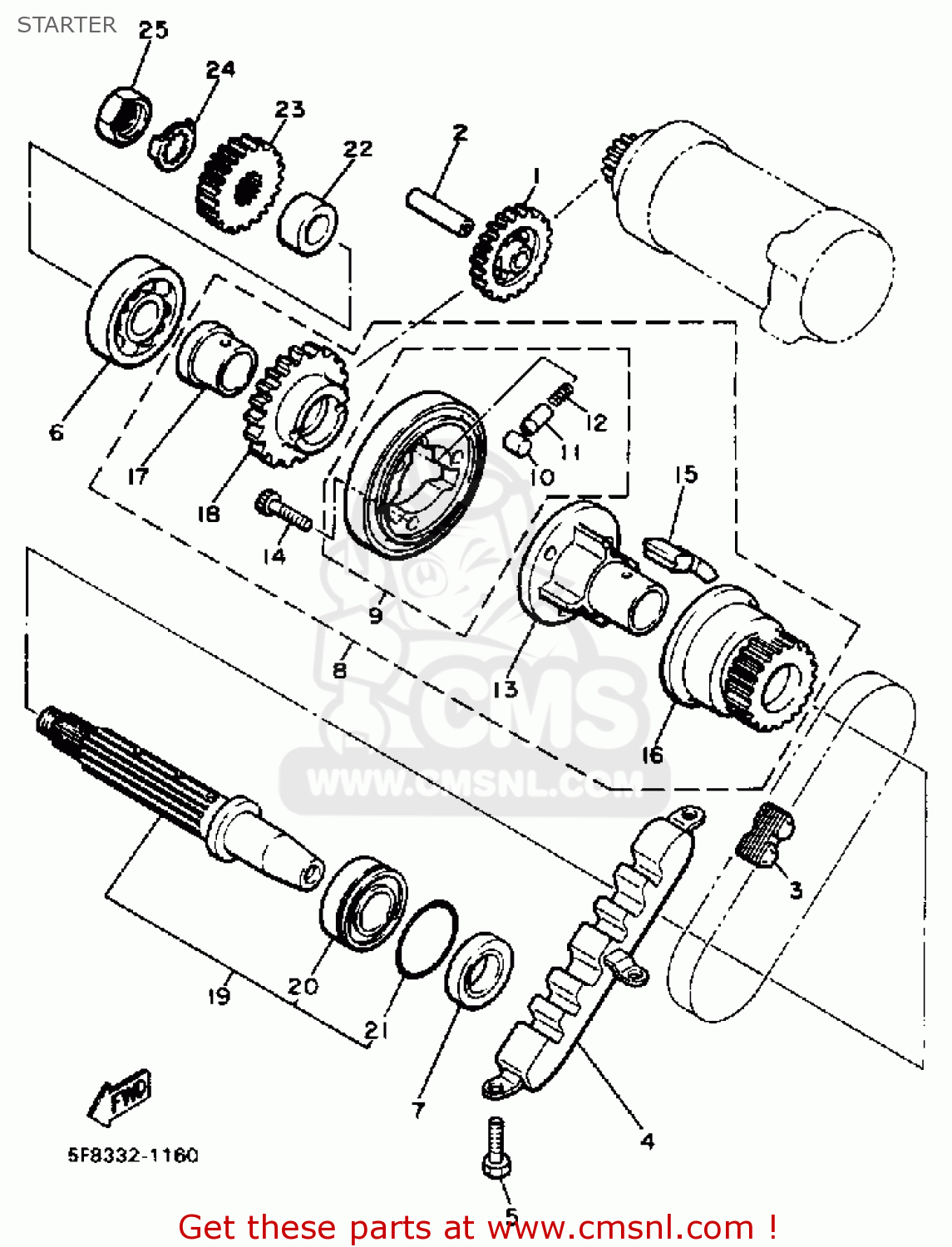 4G01630601 Clutch Damper Assy Yamaha buy the 4G01630601 at CMSNL