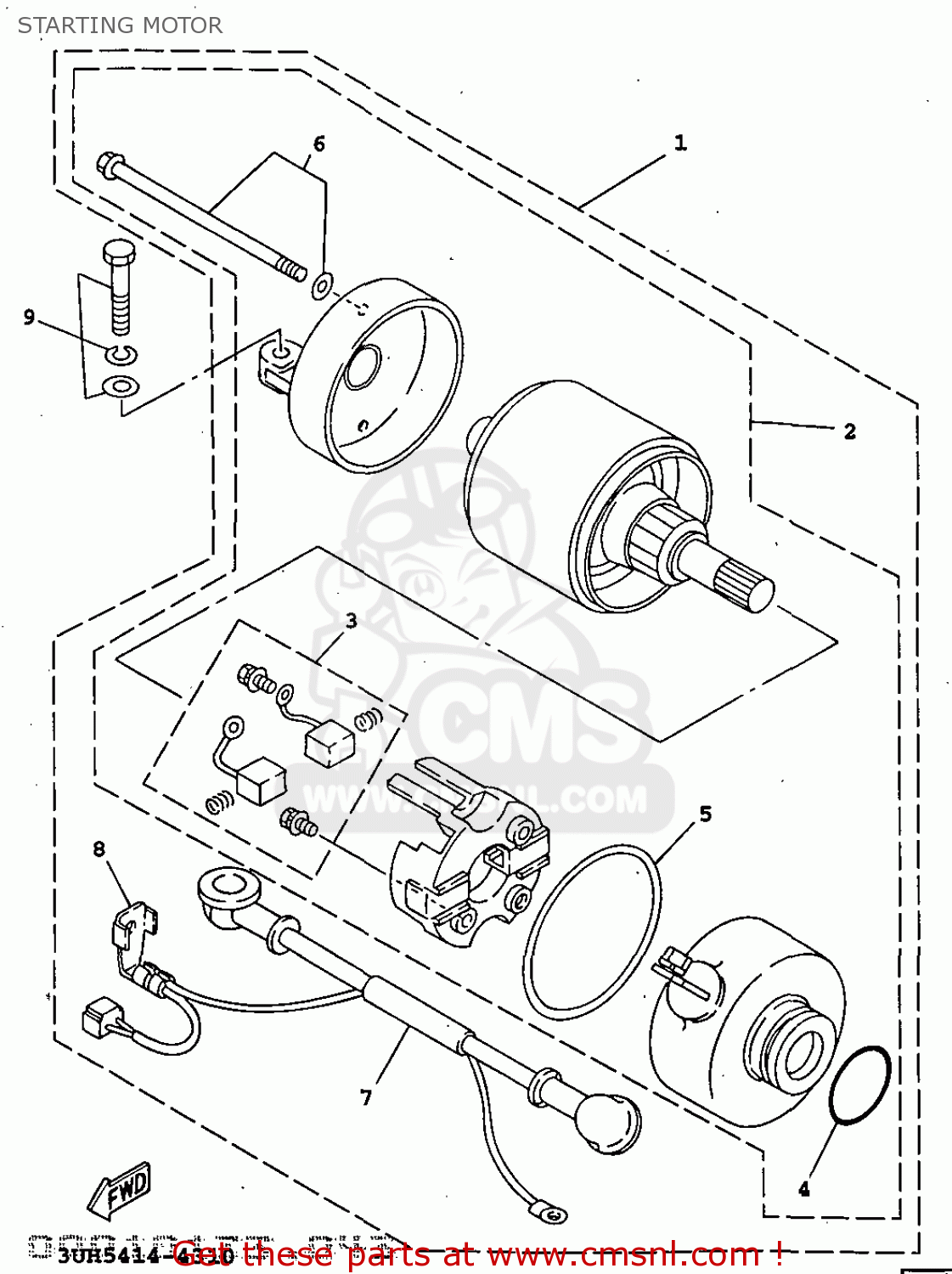 4CBW818000 Starting Motor Set Yamaha buy the 4CBW818000 at CMSNL