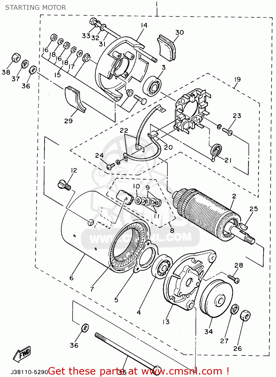 J388111010 Stator Assy Yamaha buy the J388111010 at CMSNL