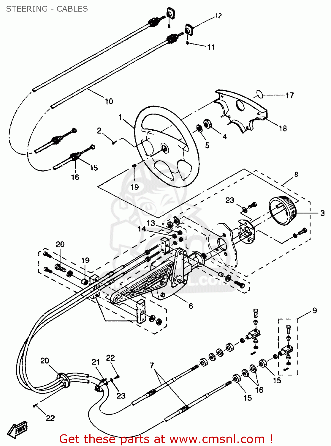 GP1U151000 Steering Wheel Assy Yamaha buy the GP1U151000 at CMSNL