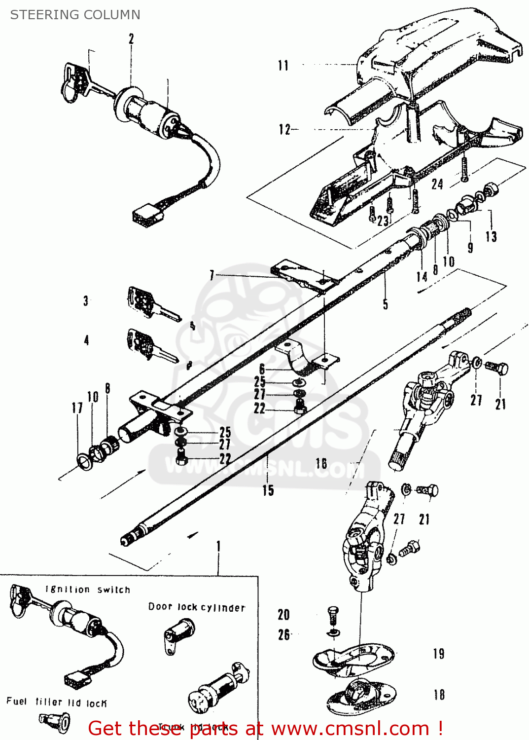 53310594000 Shaft A, Steering Honda buy the 53310594000 at CMSNL