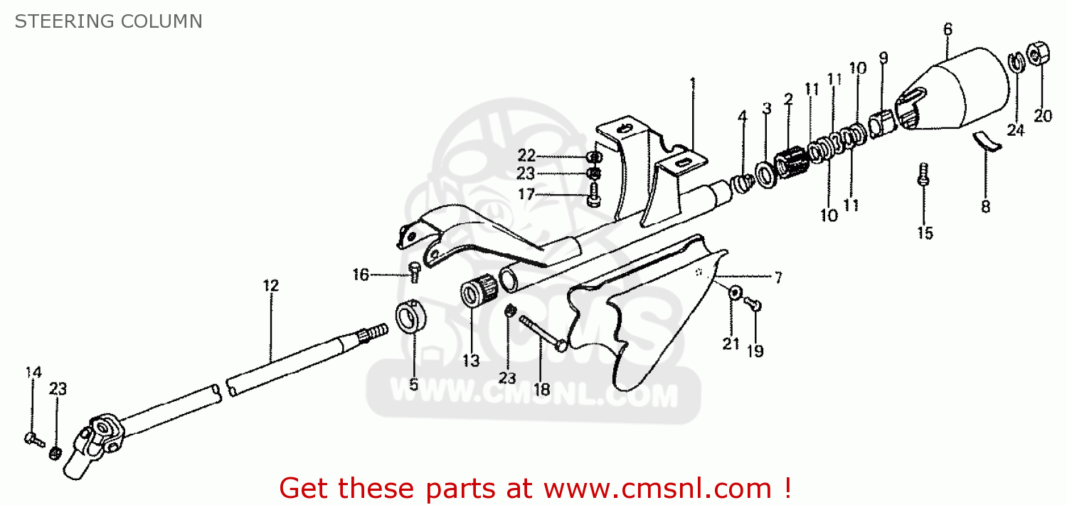 53210567683 Housing, Steering Column Honda buy the 53210567683 at