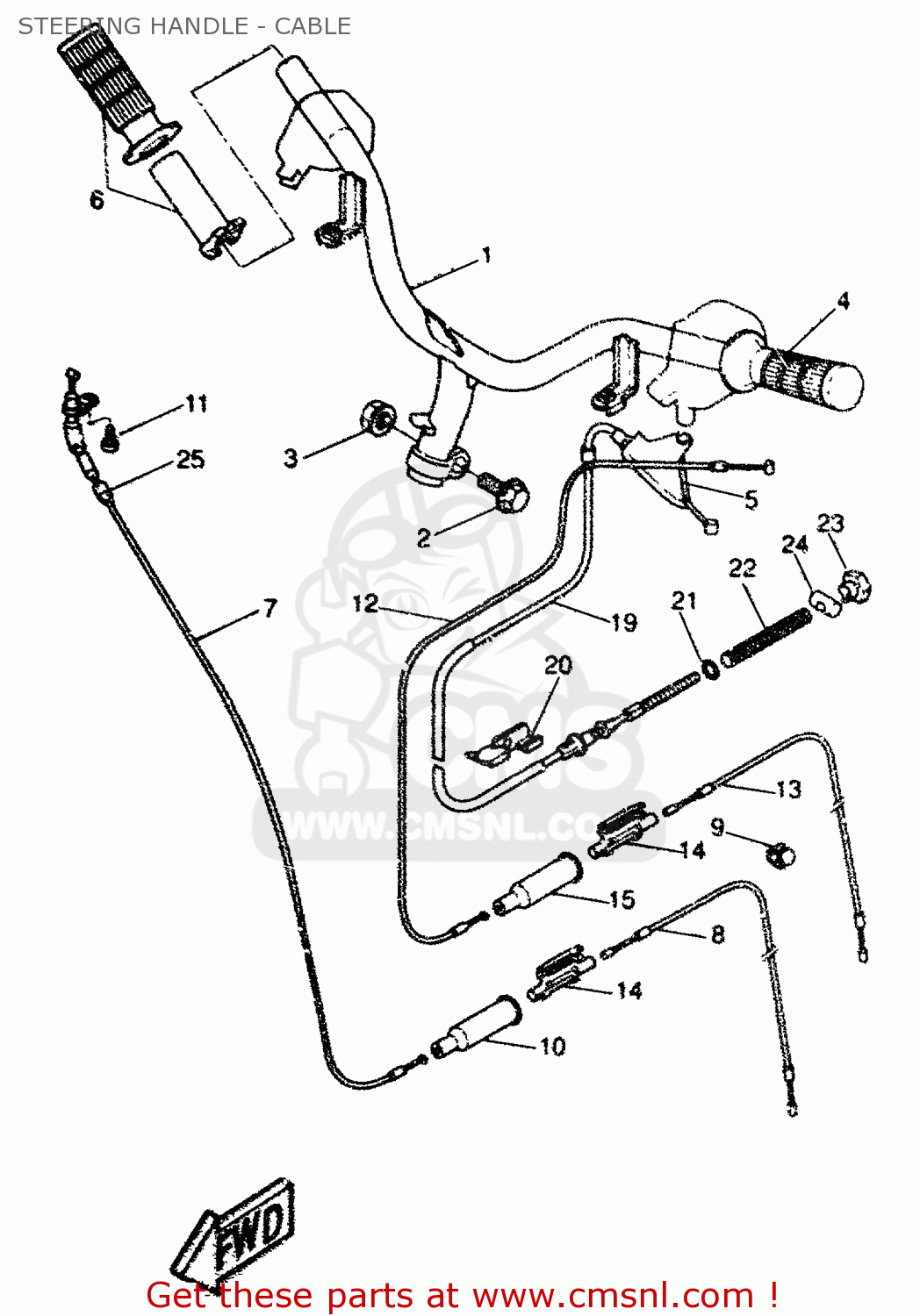 3VLF631600 Boot, Throttle Cable Yamaha buy the 3VLF631600 at CMSNL