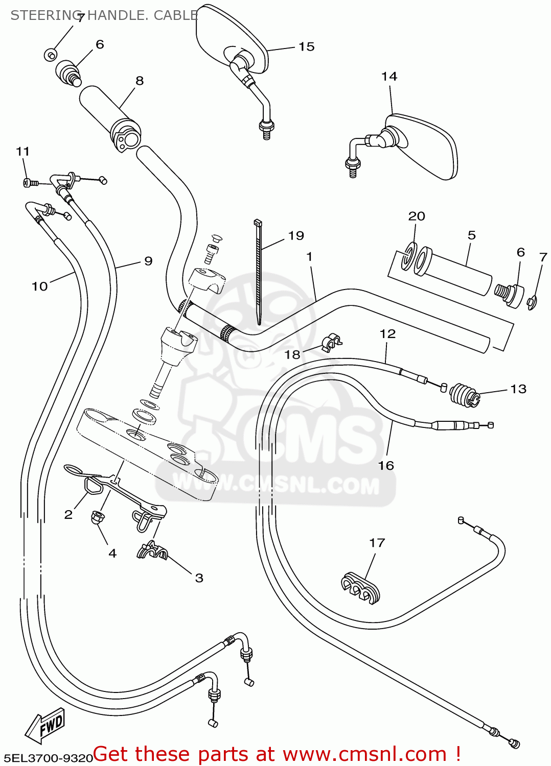 5pb2338900: Guide, Cable Yamaha - Buy The 5pb-23389-00 At Cmsnl