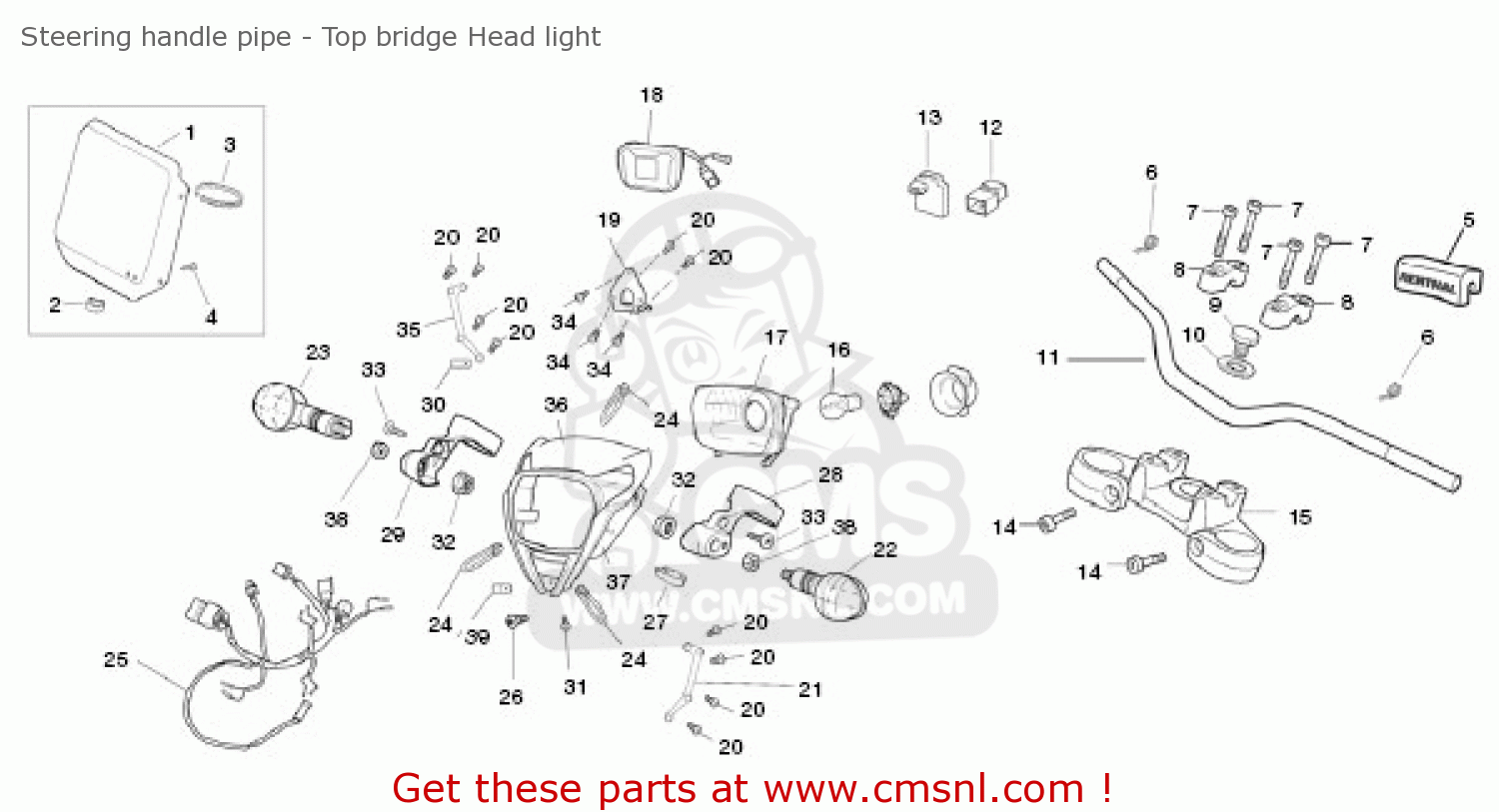 Honda HEAD LIGHT CASE NH19 61310NN4C10ZA Honda HEAD LIGHT CASE NH19 61310NN4C10ZA