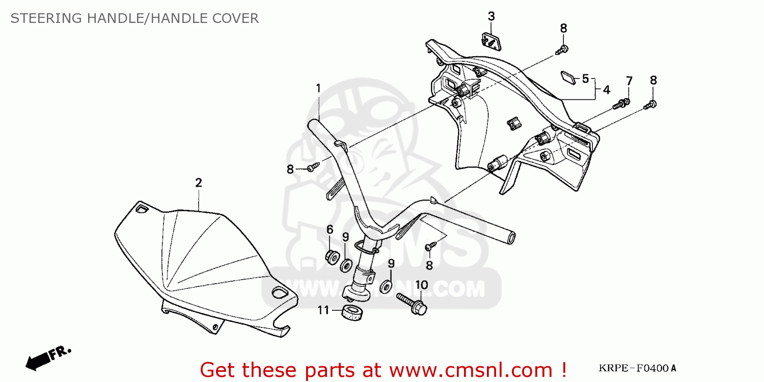 Honda COVER COM*NH186R* 53250KRP900ZA Honda COVER COM*NH186R* 53250KRP900ZA