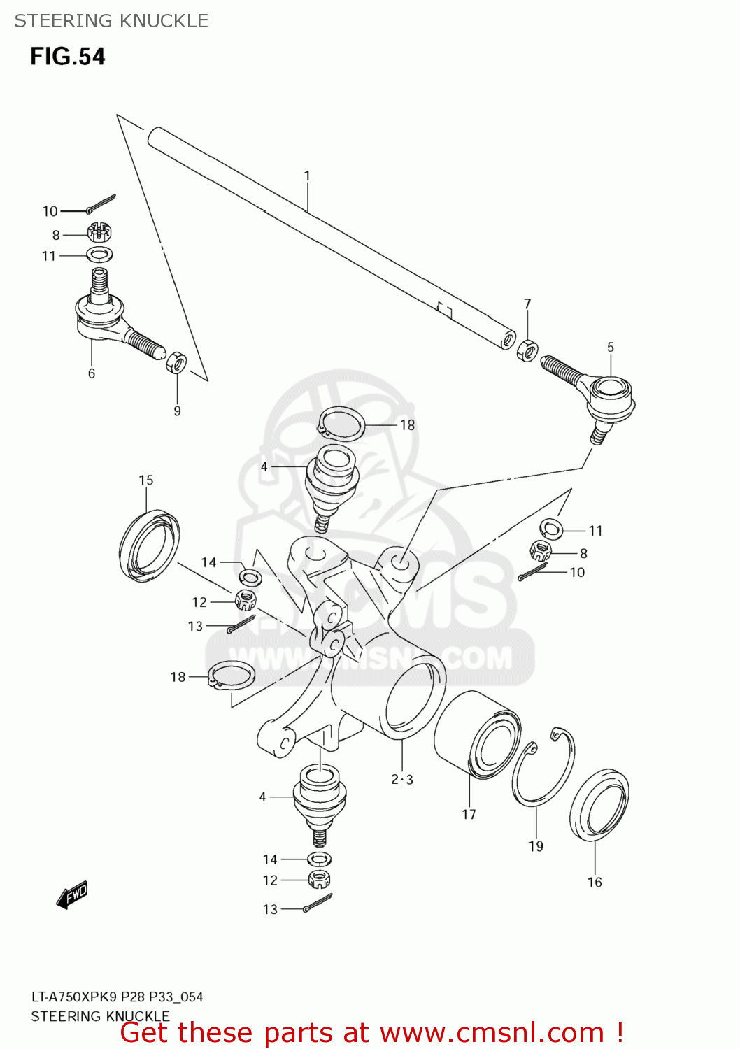 5123131G20 Knuckle,steering,r Suzuki buy the 5123131G20 at CMSNL