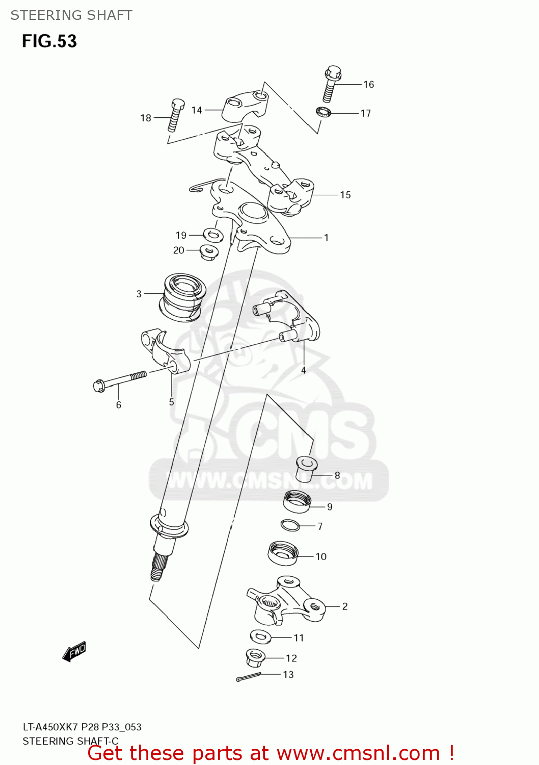 5165331G20 Plate,steering Arm Suzuki buy the 5165331G20 at CMSNL